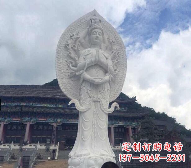 南京精美汉白玉观音雕塑