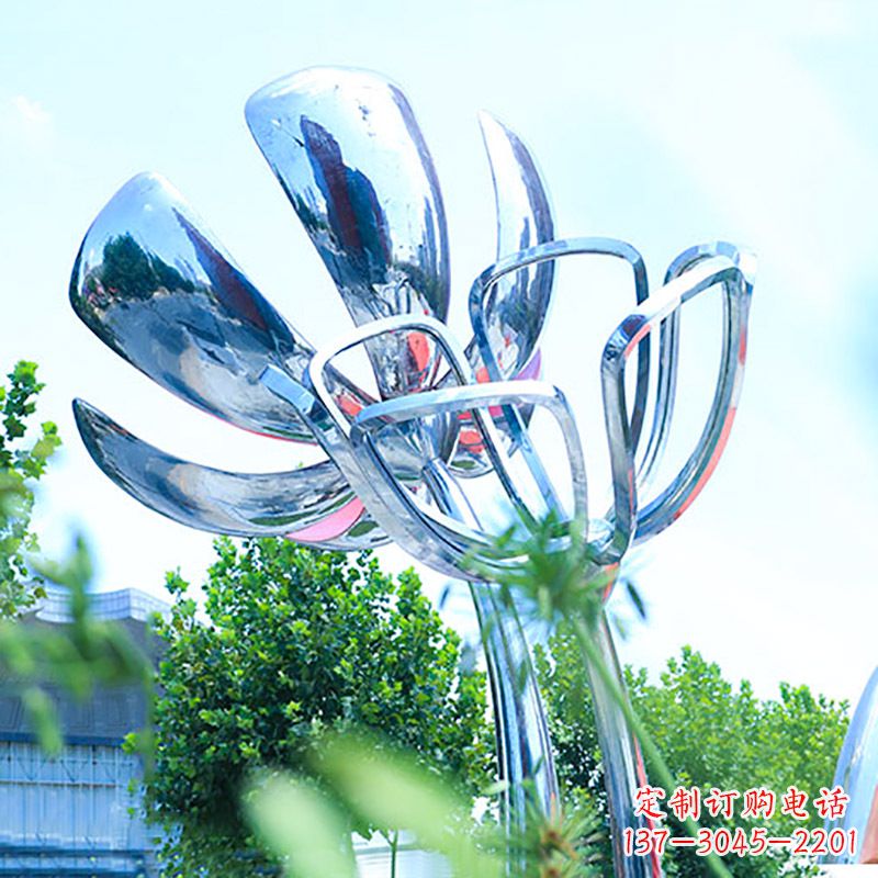 南京精美不锈钢玫瑰雕塑