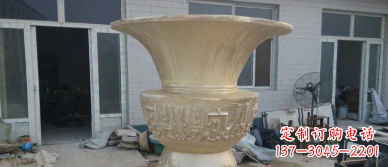 南京高品质大型花盆铜雕