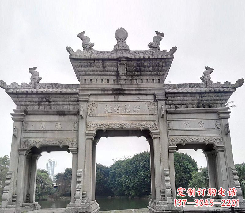 南京特色大型牌坊石雕