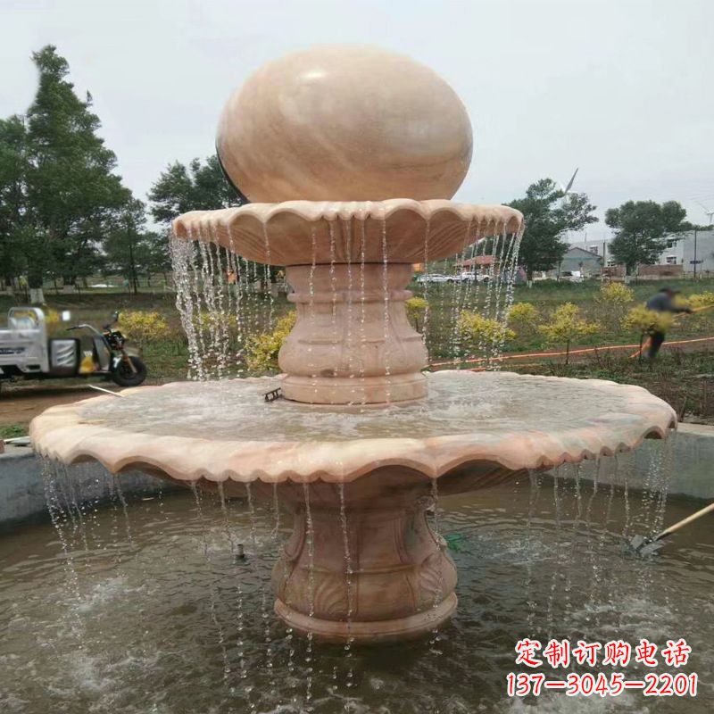 南京精美石材风水球雕塑