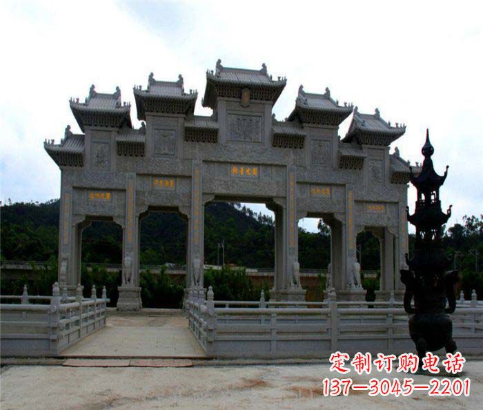 南京精美石雕牌坊雕塑