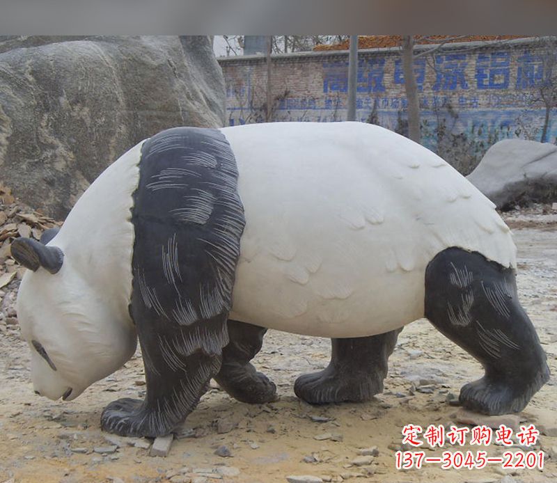 南京特色熊猫石雕定制