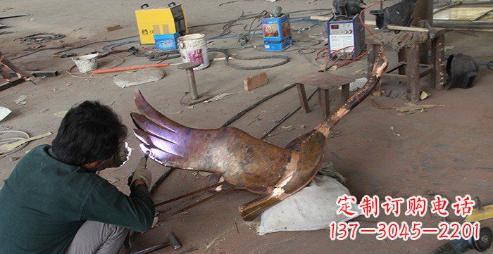 南京大雁公园动物铜雕