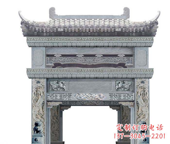 南京精美石雕牌坊雕塑