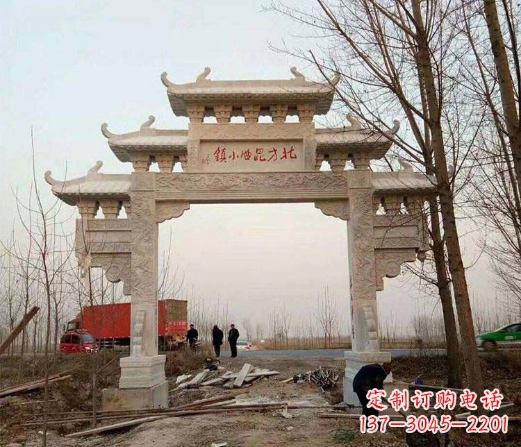 南京大理石牌坊石雕