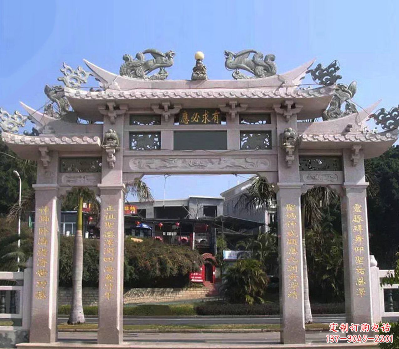 南京精美石雕牌坊雕塑——传承文化的艺术精品
