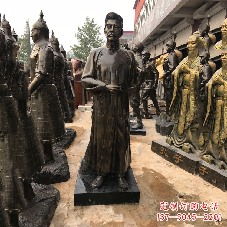 南京当代大文豪鲁迅先生仿铜雕塑