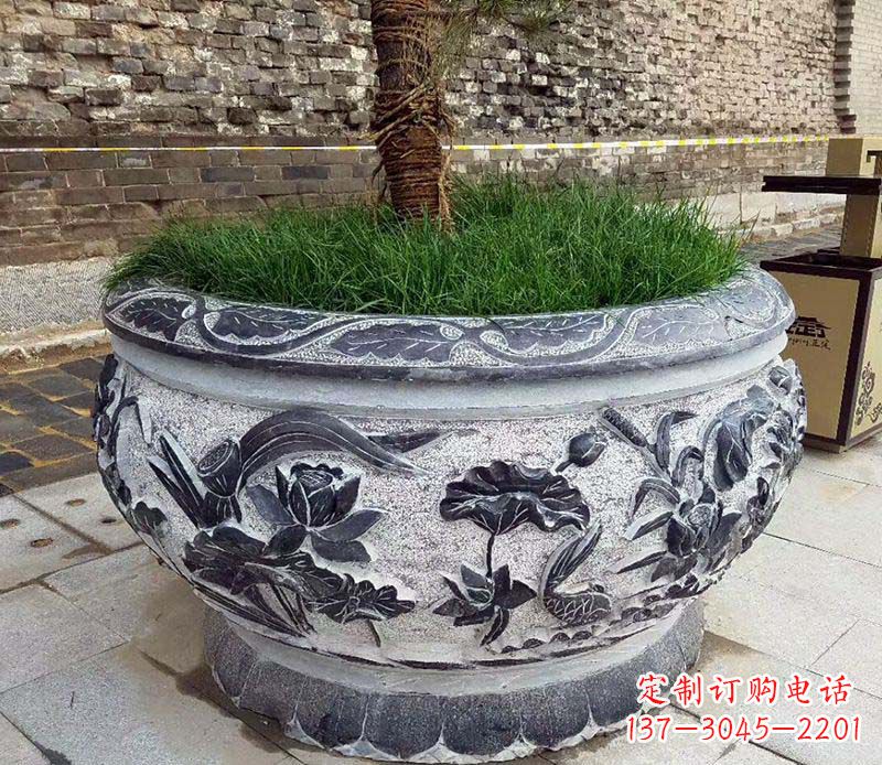 南京精美花盆雕塑,点亮你的道路景观