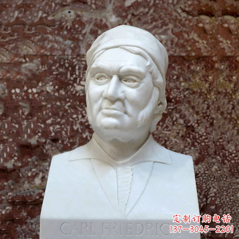 南京德国著名数学家高斯汉白玉石雕塑