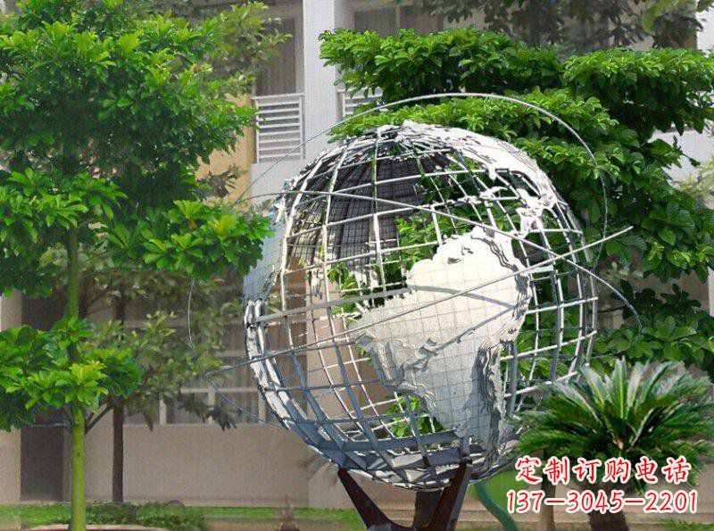 南京精美装饰的不锈钢地球雕塑