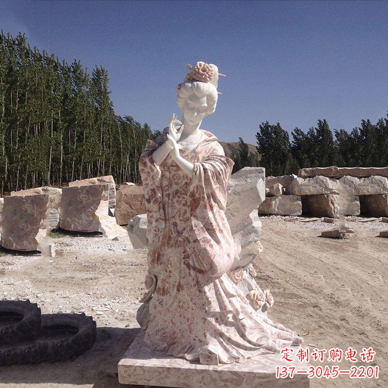 南京貂蝉石雕塑像-