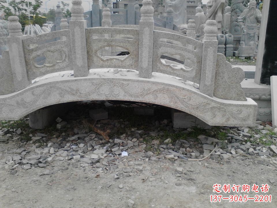 南京精美石桥雕塑,点缀庭园之美