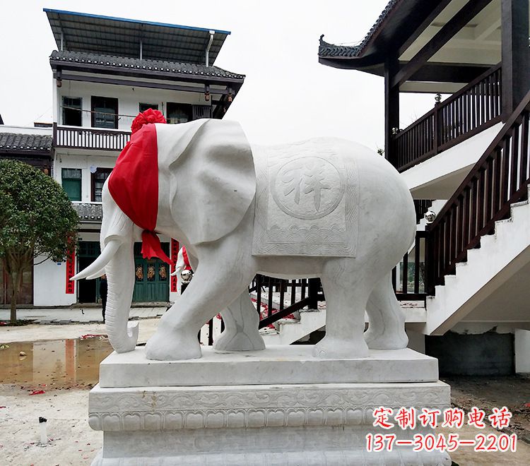 南京精致大象雕塑