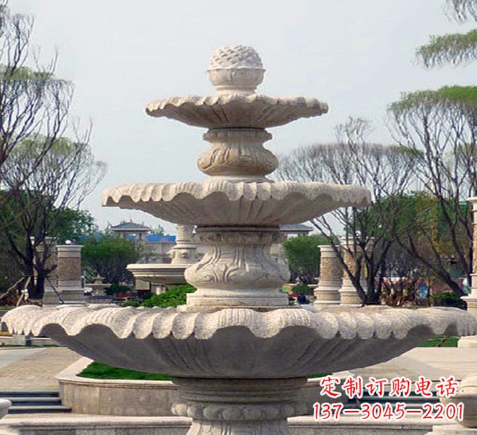 南京狮子头花钵雕塑