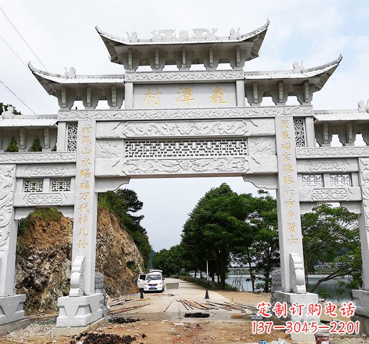 南京东夏侯石牌坊雕塑专业的定制雕塑制作商