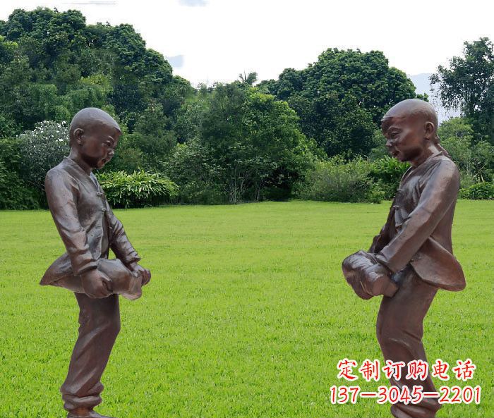 南京中领雕塑精致的儿童铜雕雕塑