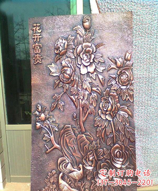 南京锻铜牡丹雕塑
