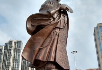 南京珍贵的雕塑艺术--诸葛亮卧龙先生