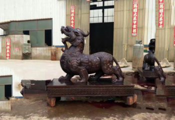 南京独角兽铸铜雕塑—精雕细琢的艺术瑰宝
