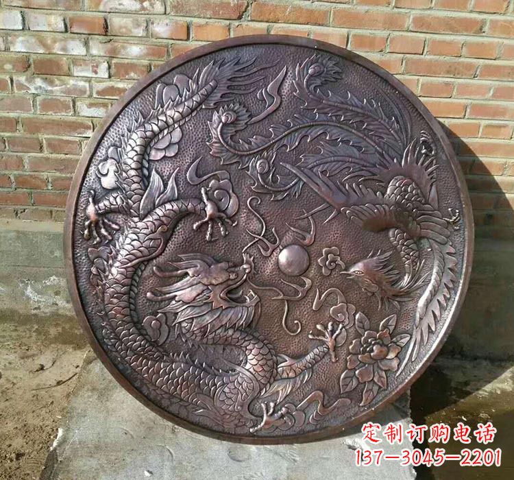 南京锻铜龙凤浮雕