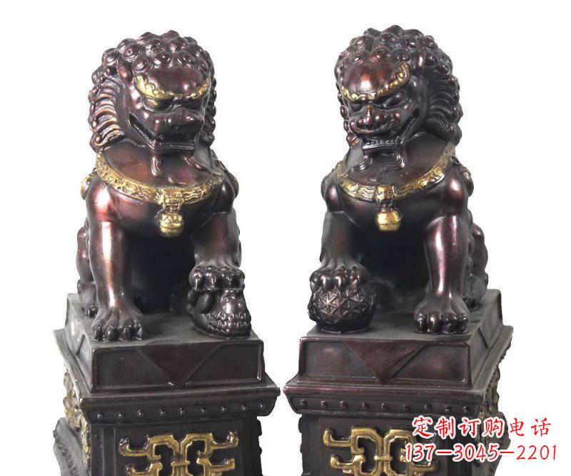 南京传统工艺铜雕狮子雕塑