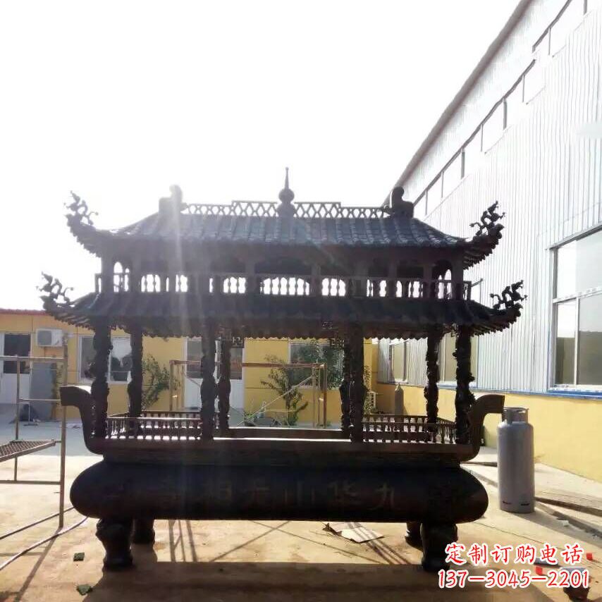 南京多层铜香炉