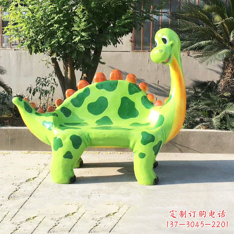 南京玻璃钢恐龙雕塑座椅
