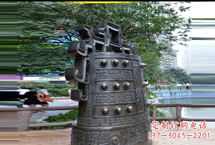 南京法制铜钟公园景观铜雕