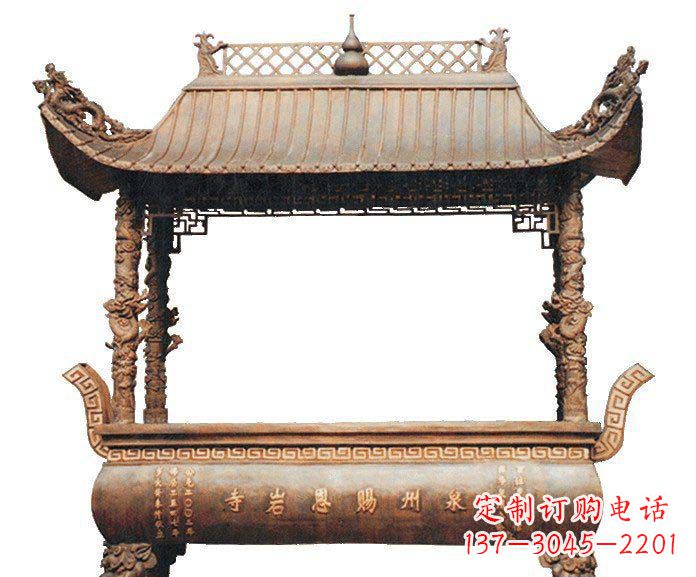 南京精美香炉铜雕
