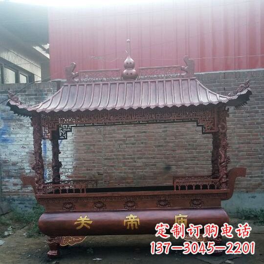 南京方形香炉铜雕