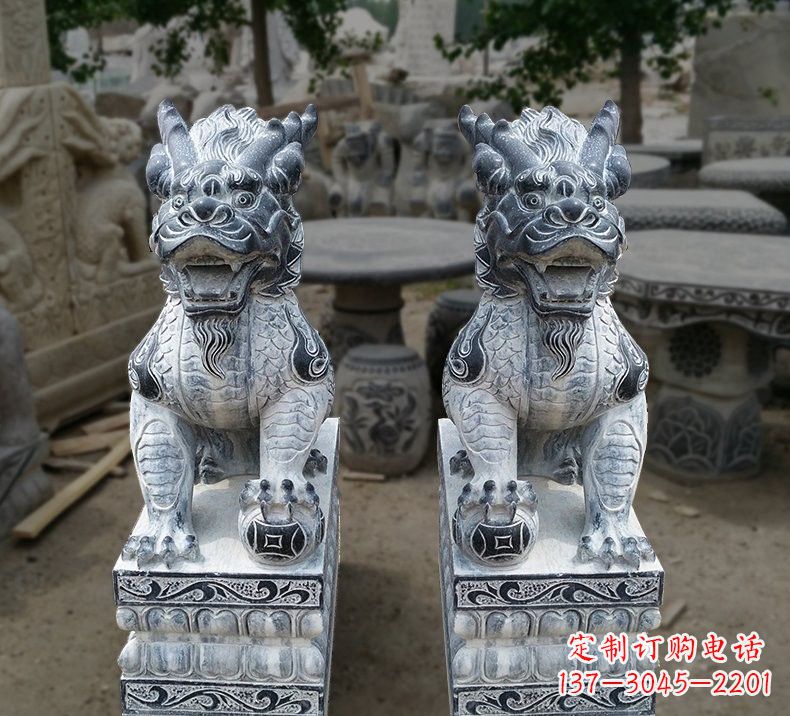 南京传统工艺仿古麒麟雕塑