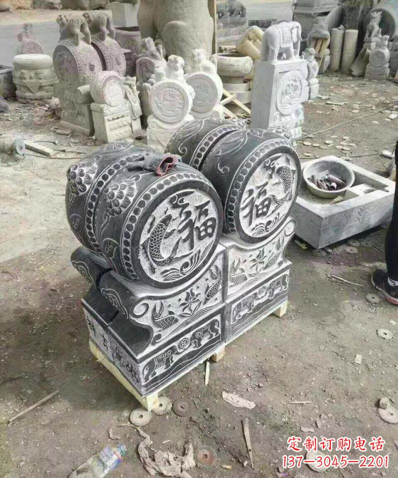 南京仿古福字石门墩