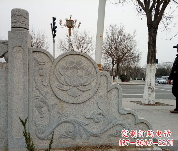 南京仿古护城河石栏板雕塑
