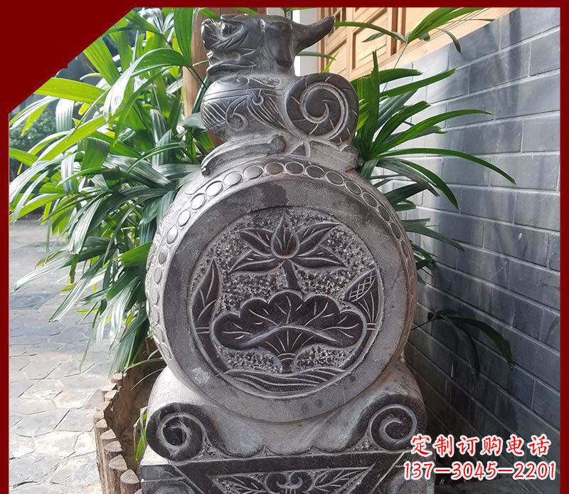 南京精致仿古门墩雕塑