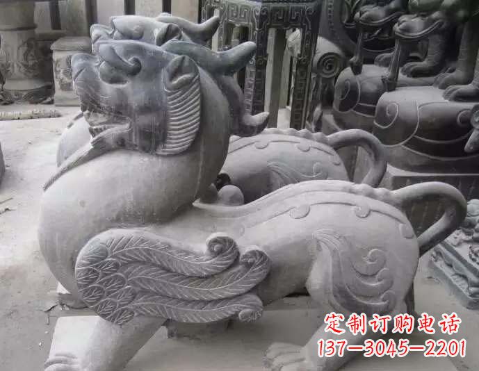 南京仿古貔貅石雕 (2)