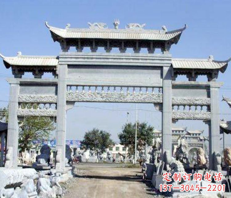 南京仿古牌坊石雕精美定制