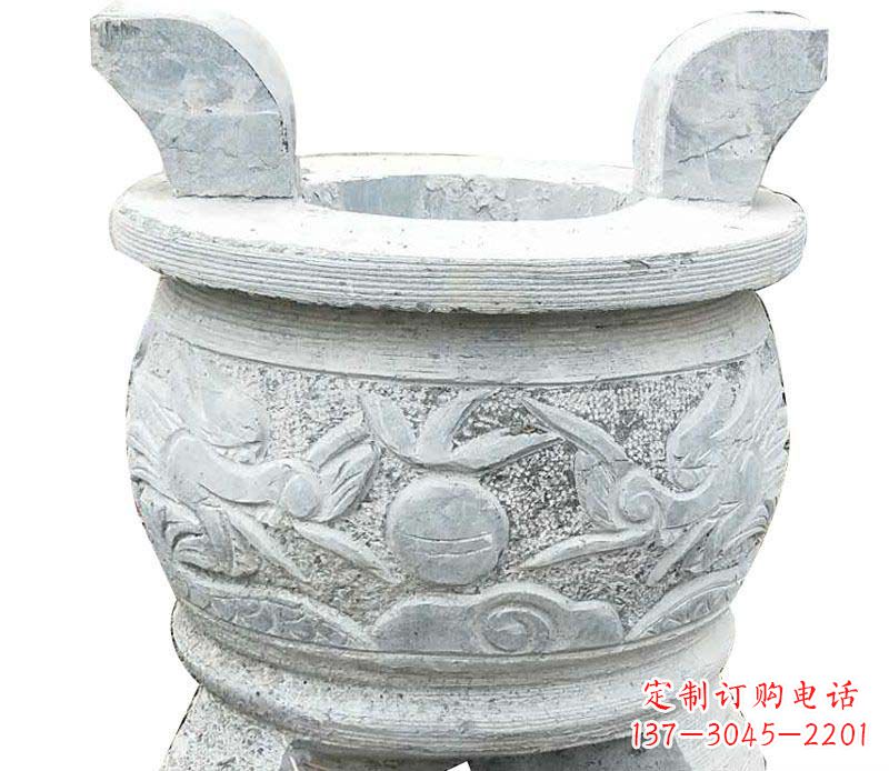南京精美仿古三足香炉石雕
