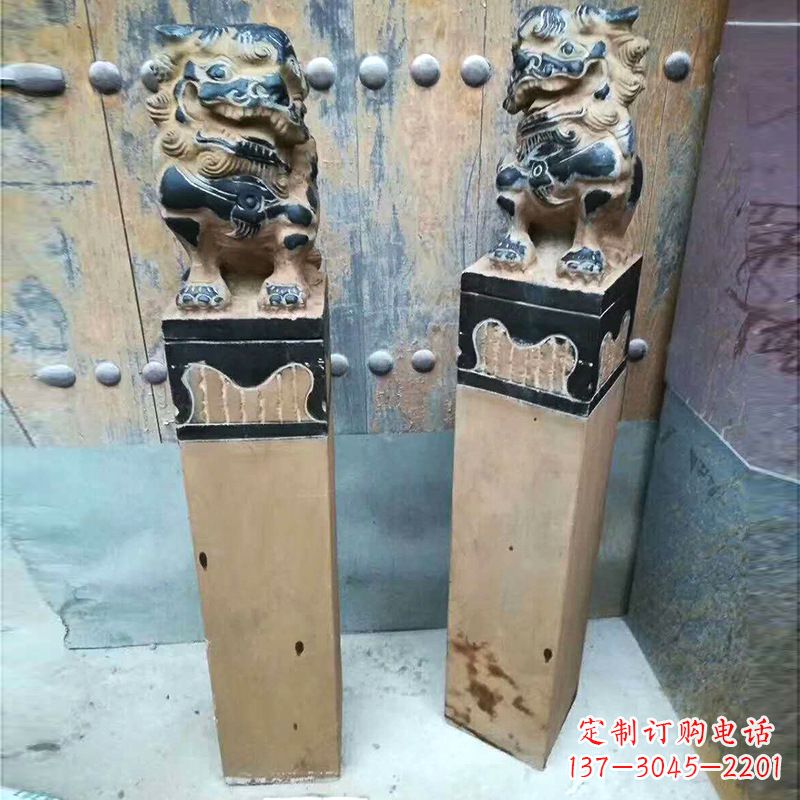 南京仿古狮子拴马桩
