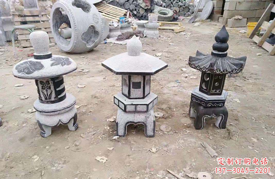 南京传统仿古石灯雕塑