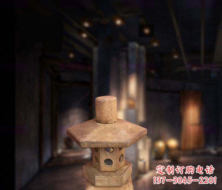 南京精美仿古石灯雕塑
