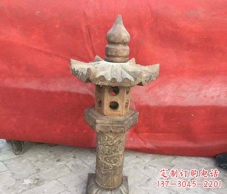 南京传统风格石灯雕塑