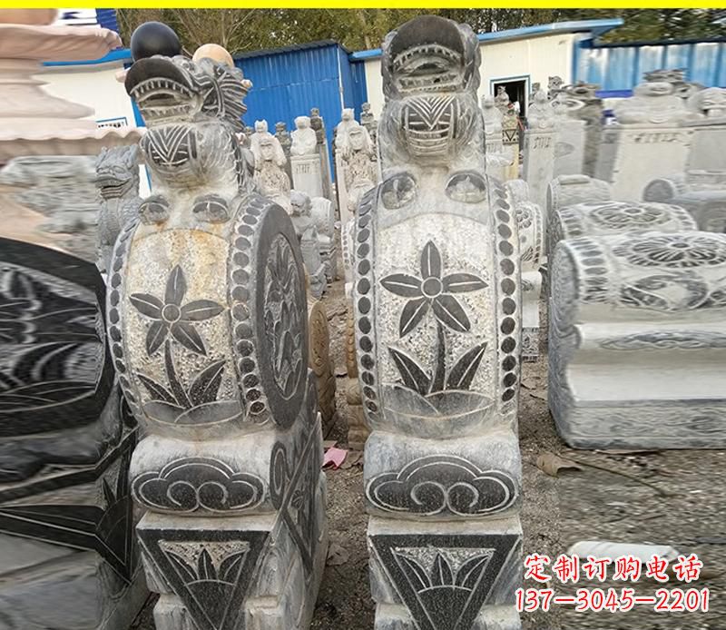 南京仿古石门墩雕塑，传承历史文化