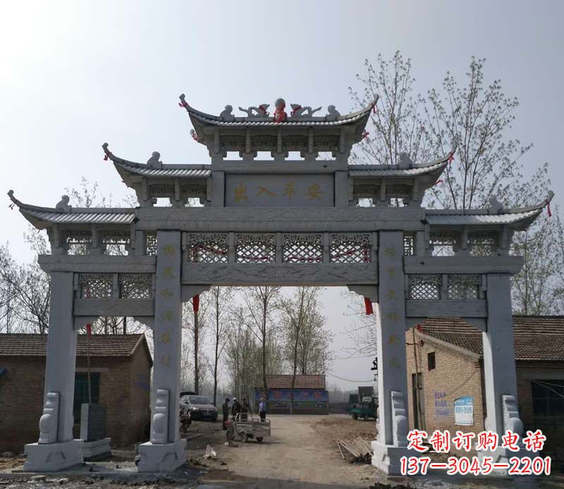 南京仿古石牌坊石雕