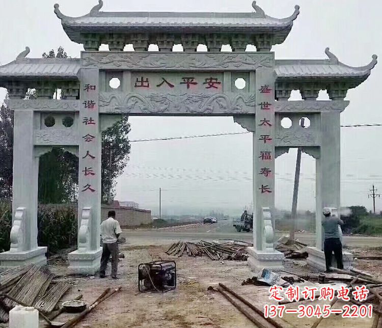 南京仿古石牌坊石雕