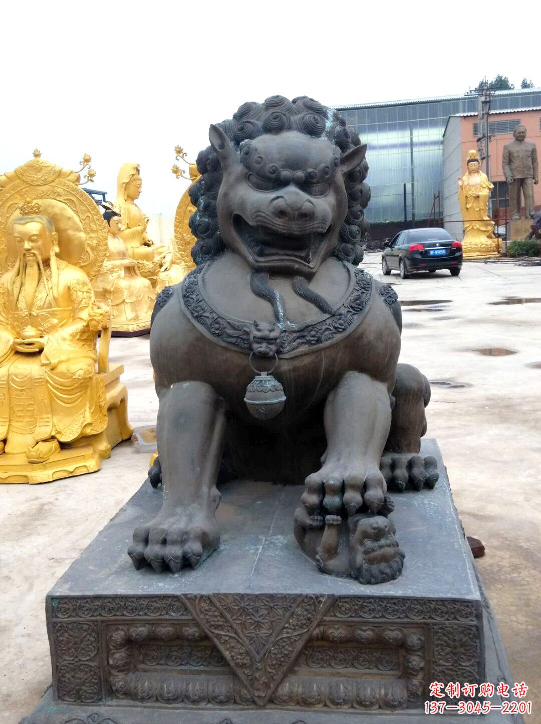 南京精美仿古铜狮子雕塑