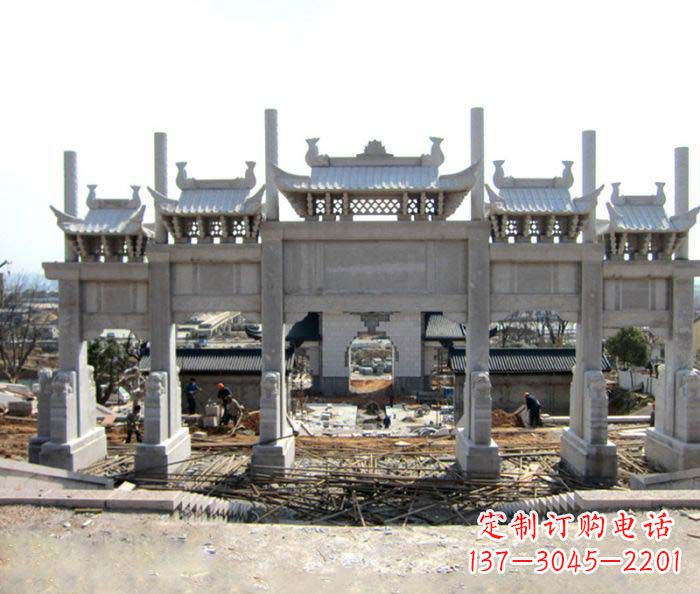 南京仿古五门石牌坊