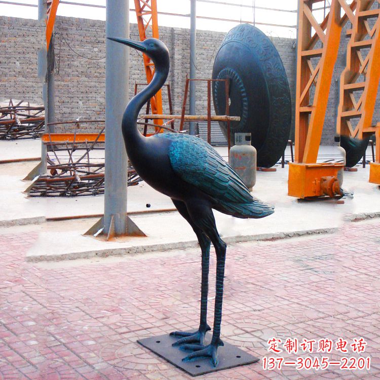 南京精美仿古仙鹤雕塑