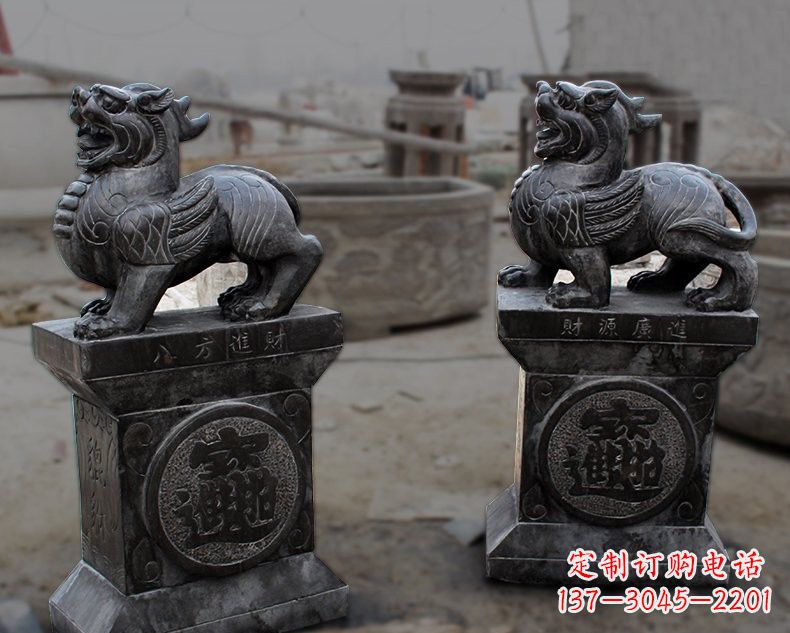 南京仿古招财进宝貔貅石雕