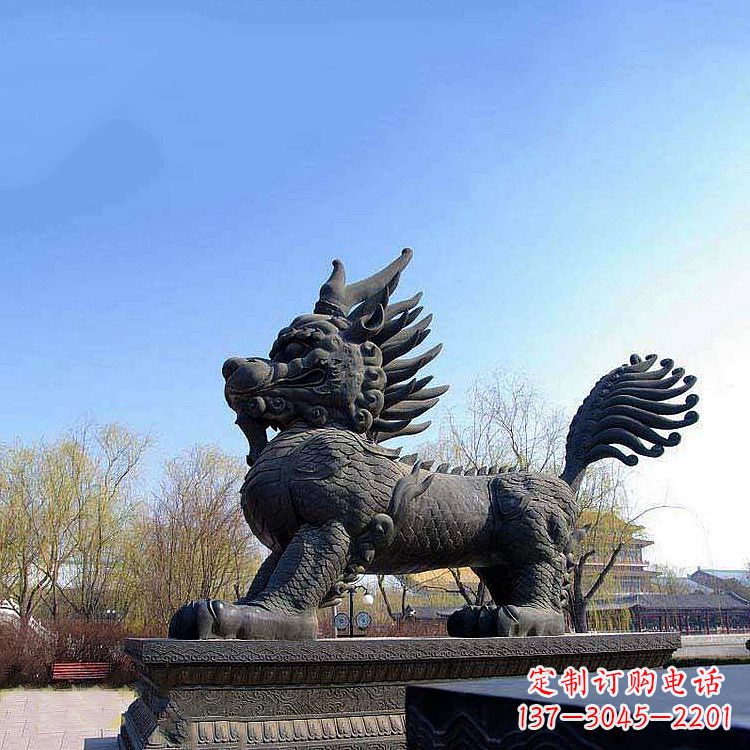 南京古典麒麟雕塑,精美绝伦